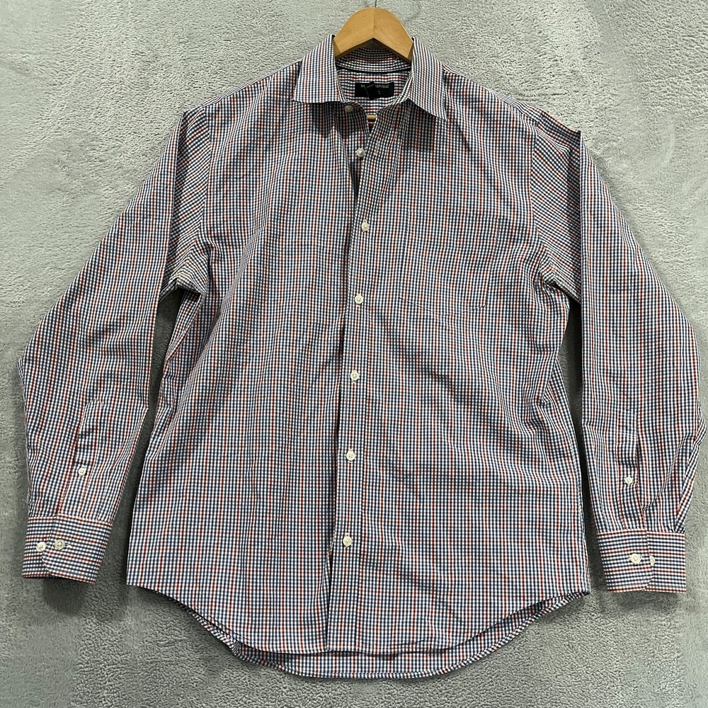 Banana Republic Shirt Mens Large Button Up Long Sleeve Non Iron Classic Academia